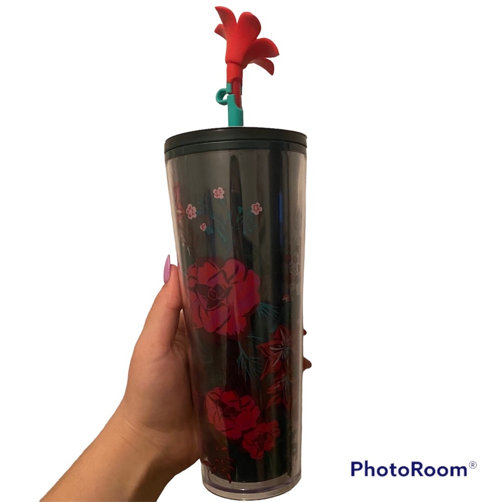 NWT Starbucks | 2022 Holiday Berry Corsage Straw Topper Venti Tumbler 24 Oz